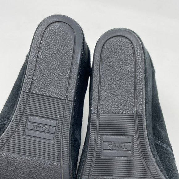 Toms Womens Black Suede Leather Lace up Wedge Heel Bootie Size 6.5 - Picture 11 of 12